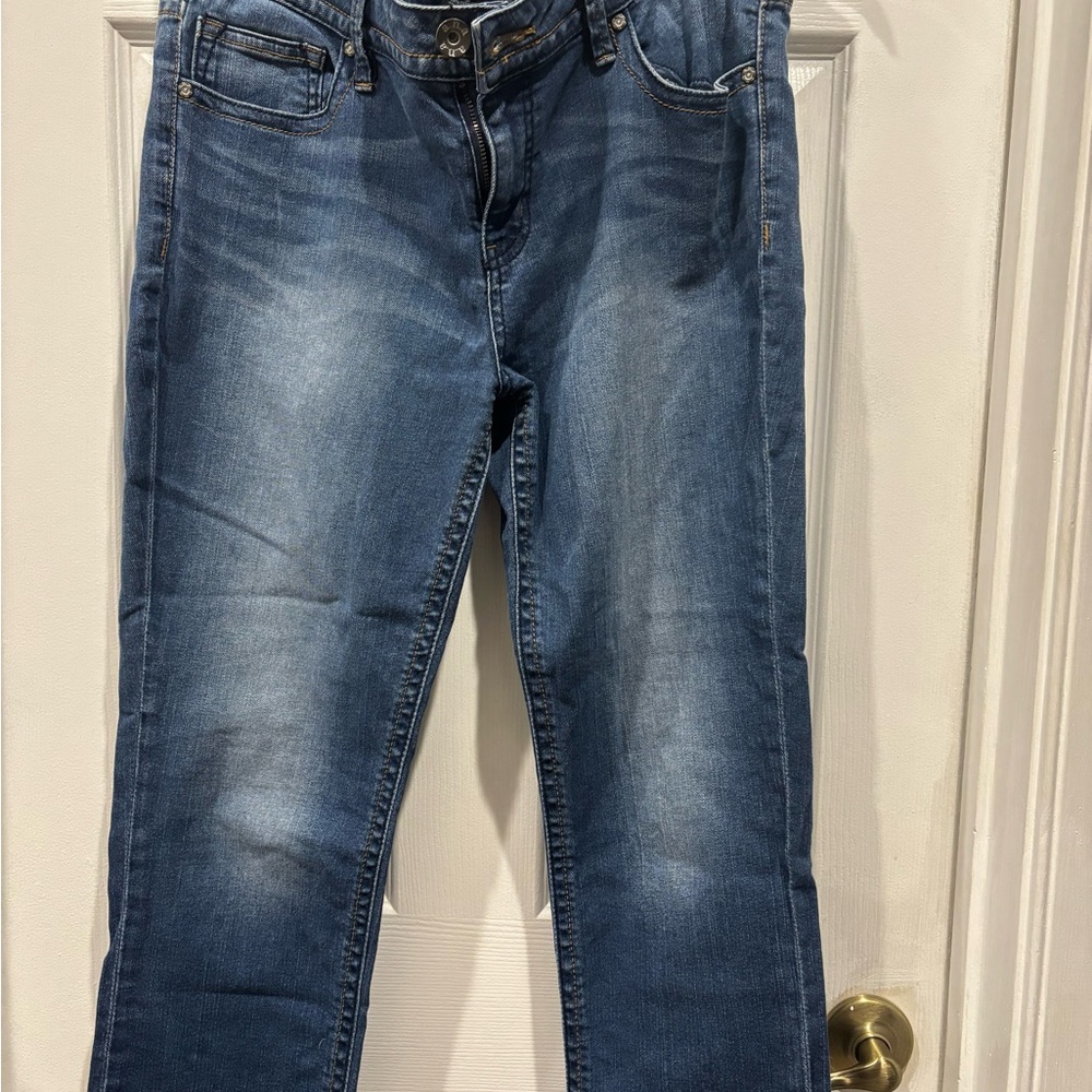 a.n.a Medium Blue Denim Jeans with Contrasting Stitch